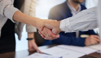 People shaking hands