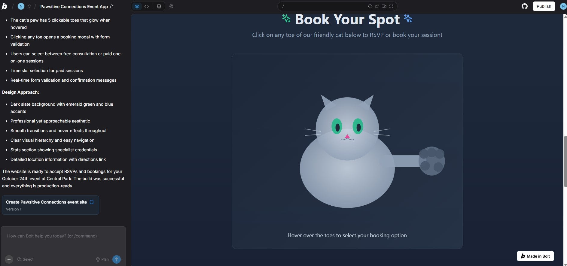 I liked the unique and interesting design options with Bolt. new. Source: Tech.co testing