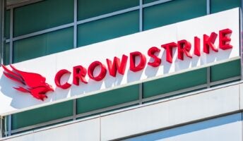Crowdstrike logo on building