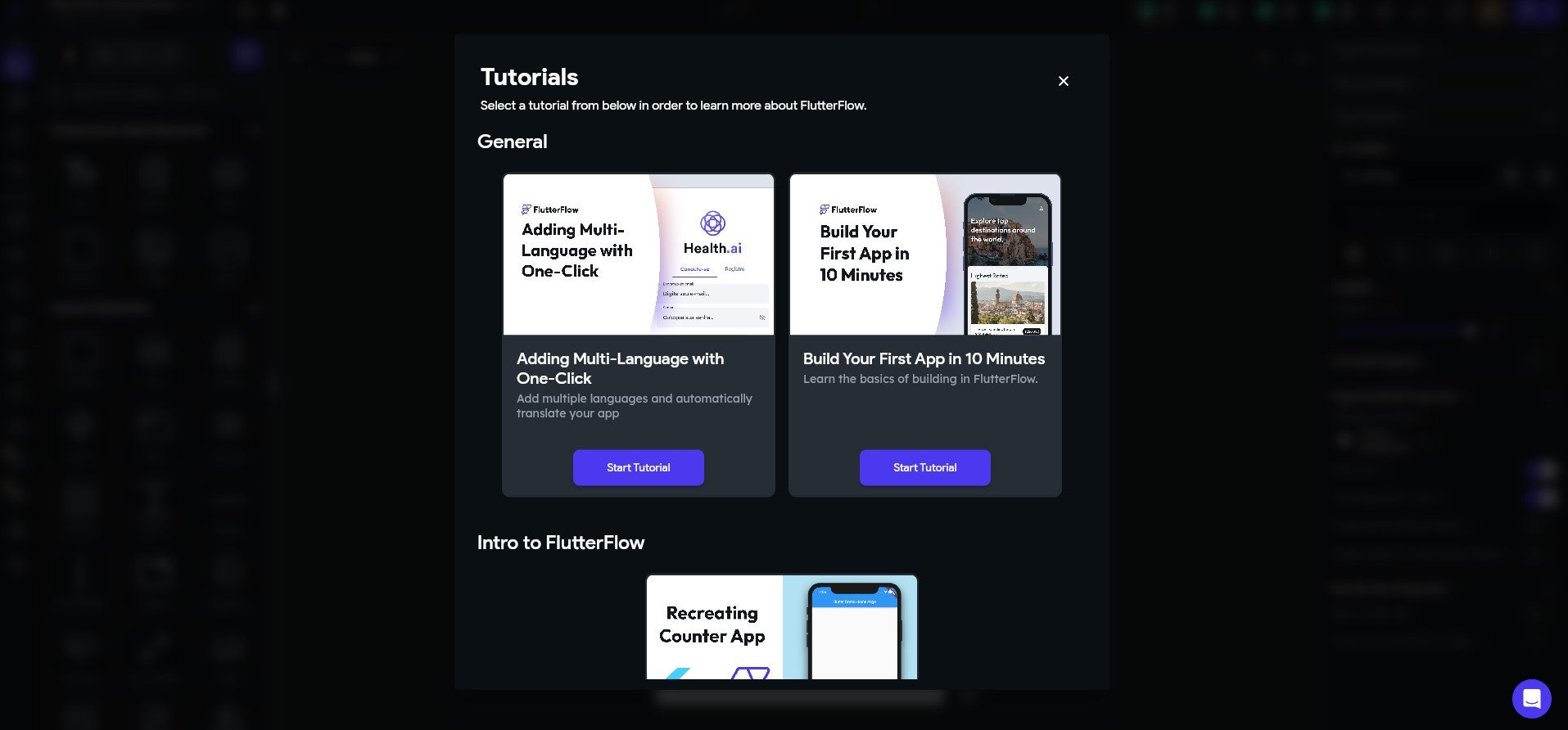 FlutterFlow has plenty of tutorials to choose from