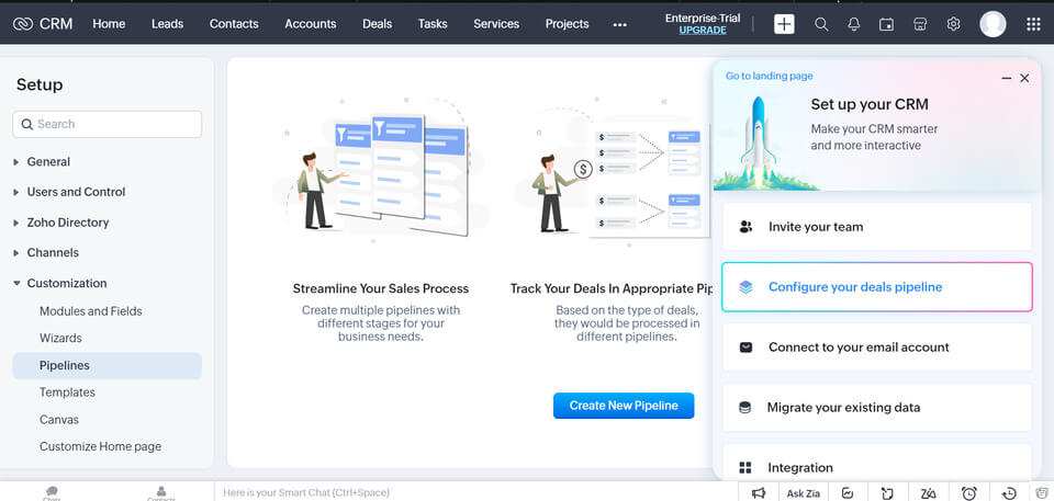 Zoho sales pipeline intro