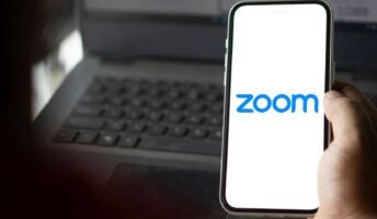 Zoom Logo on a Mobile Device