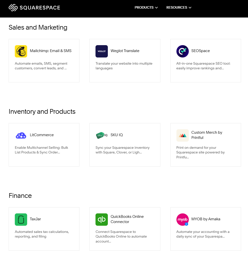 Squarespace Extensions