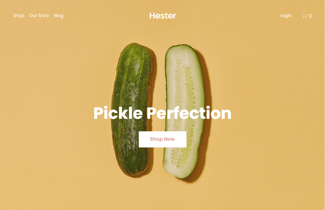 Squarespace Hester ecommerce template